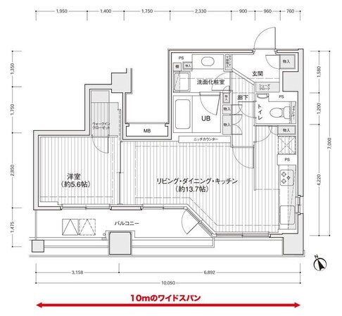 ドゥーエ銀座イーストIの物件間取画像